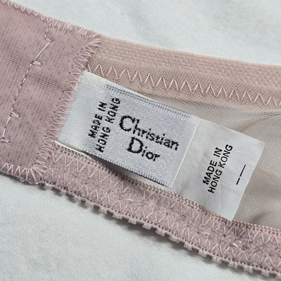 Christian Dior Intimates Bra Vintage Light Pink Lace 38C Underwire Circa 1990s - Picture 3 of 8